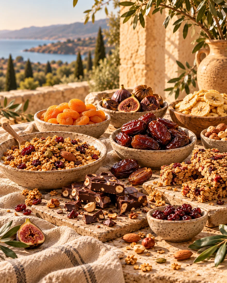 Granola y snacks